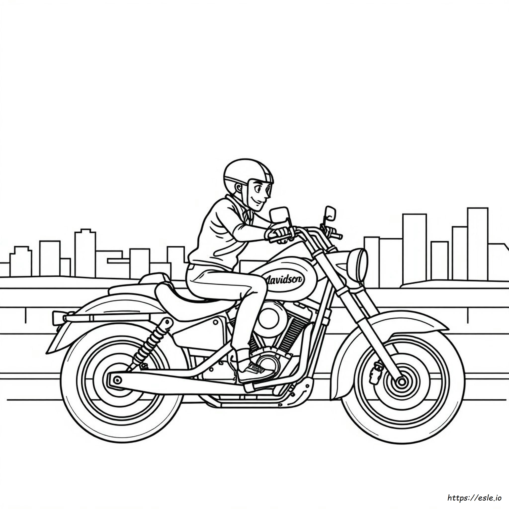 Harley Davidson Coloring Sheets