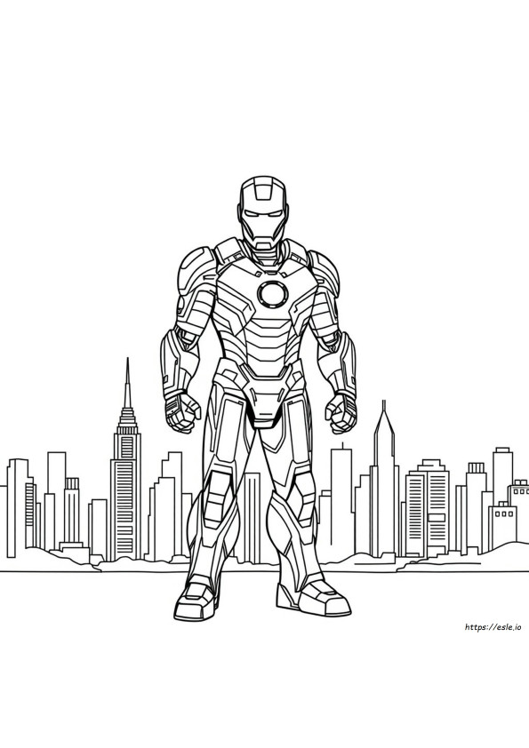 Full Body Iron Man Coloring Pages