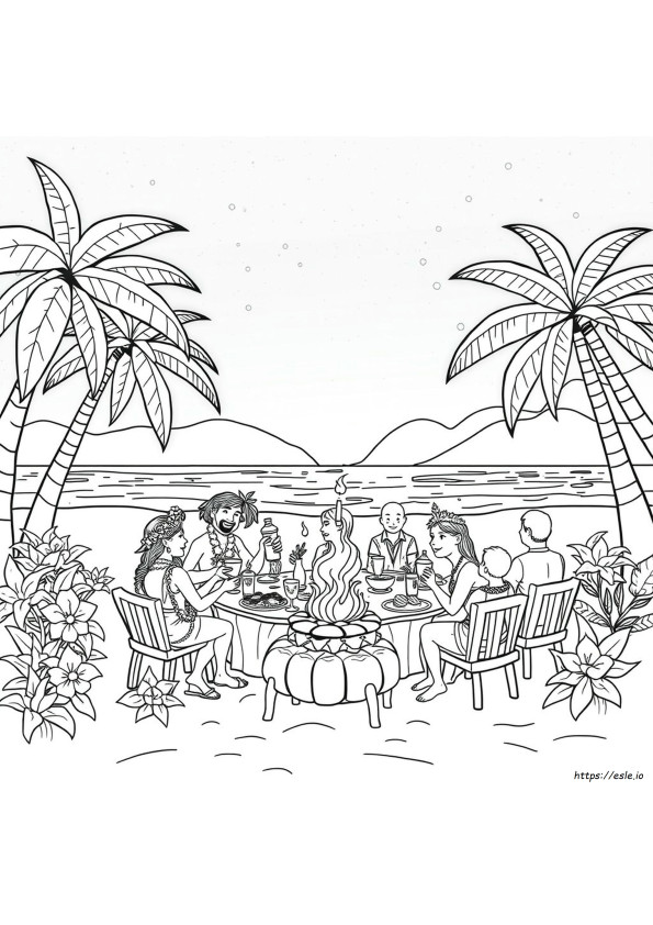 Luau Värityskuvat