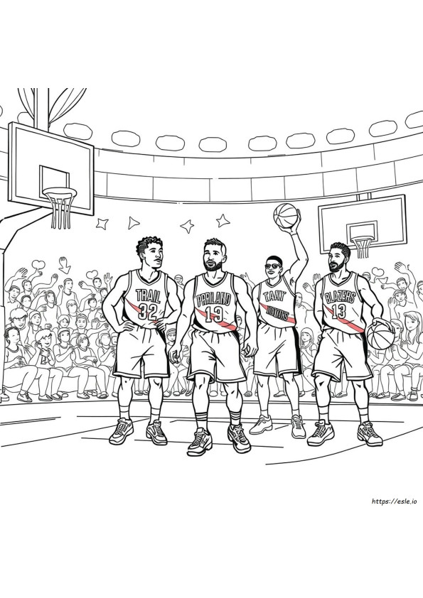 Portland Trail Blazers Ausmalbilder