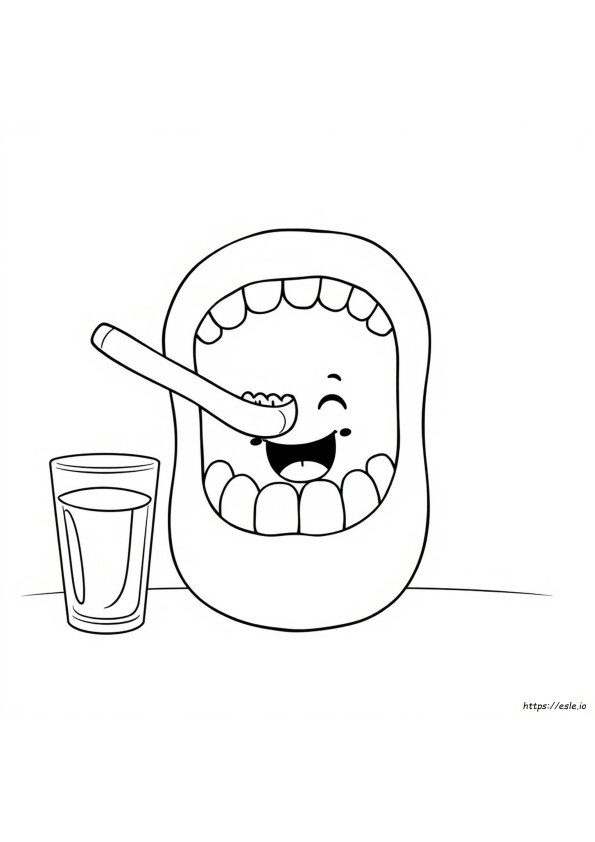 Teeth Coloring Pages Preschool