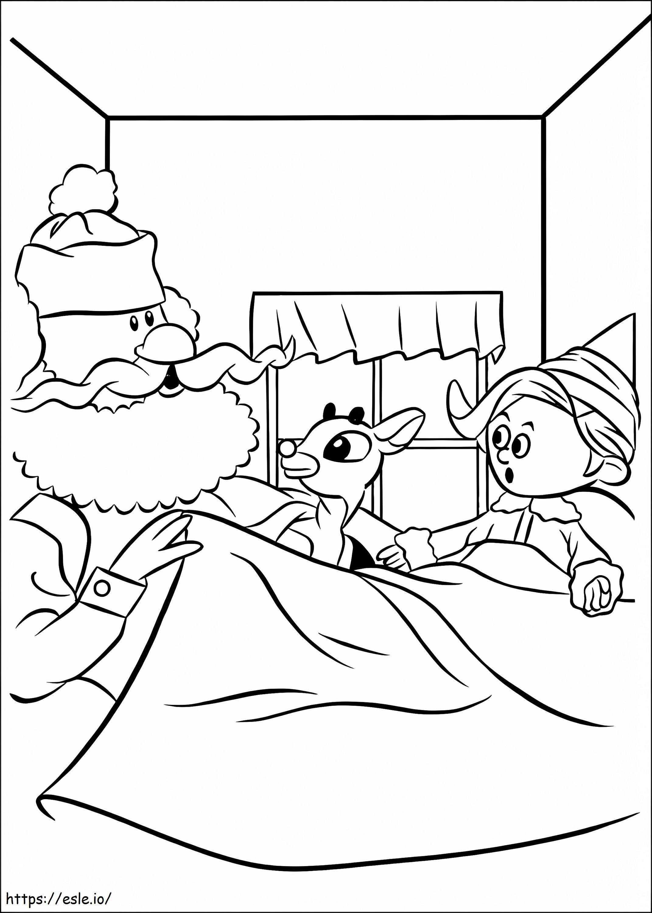 Rudolph The Red Nosed Reindeer 3 coloring page