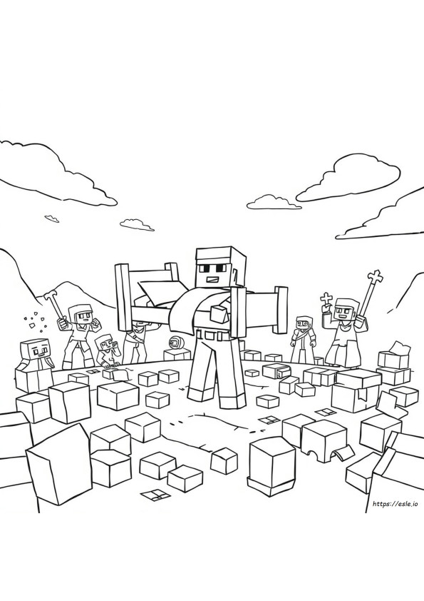 Bedwars Coloring Pages
