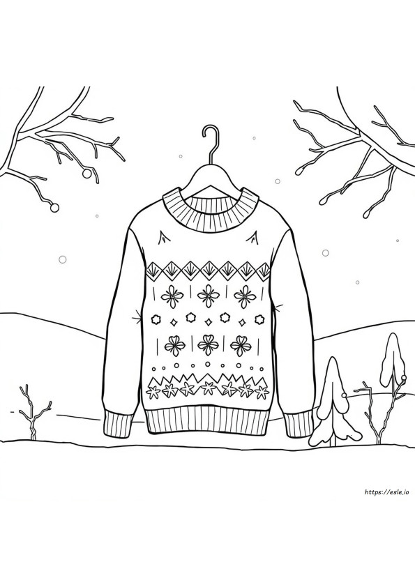 Malvorlage Pullover Vorlage Zum Ausdrucken