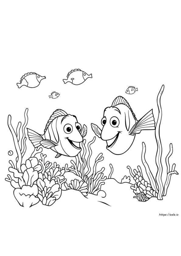 Coloriages Nemo Dory