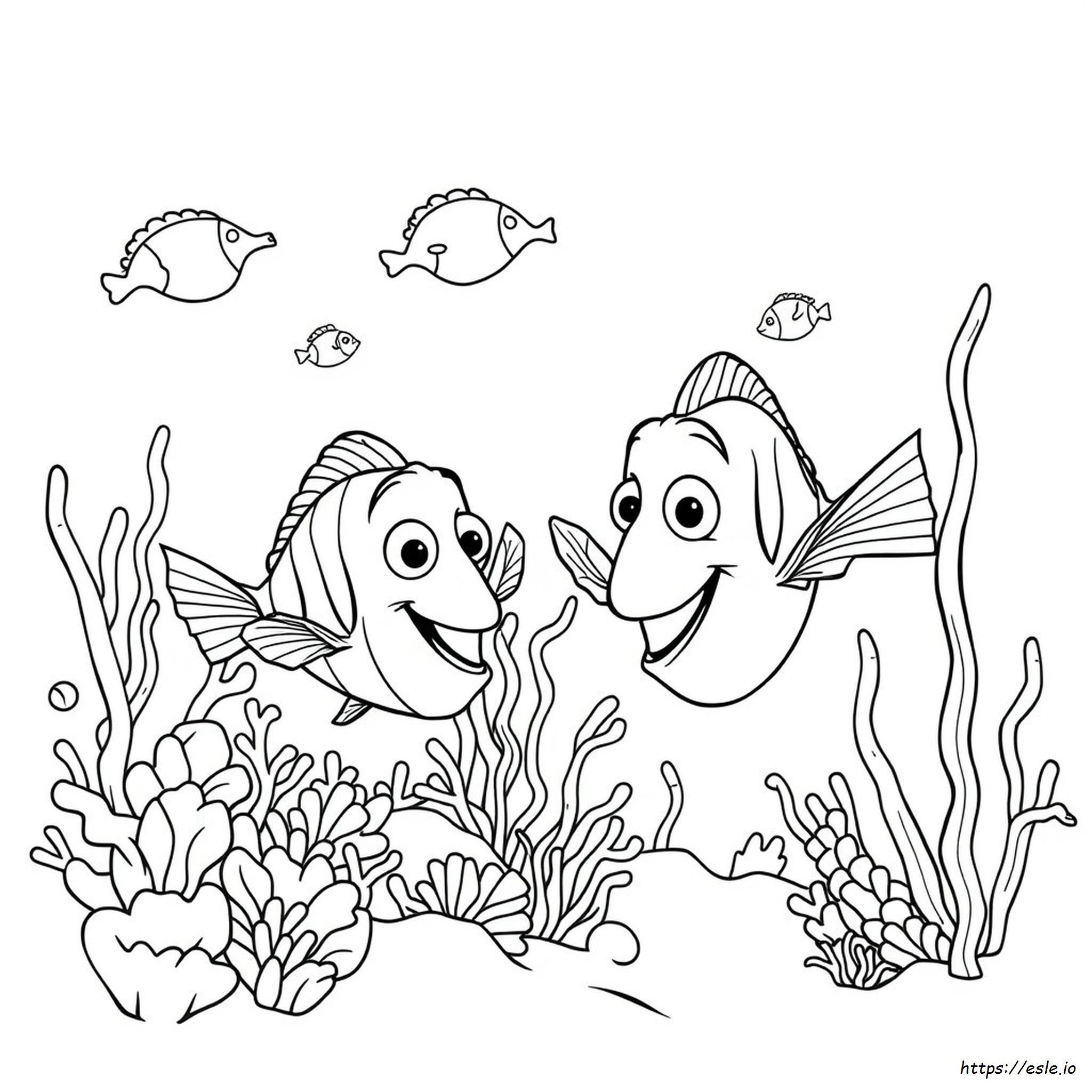 Coloriages Nemo Dory