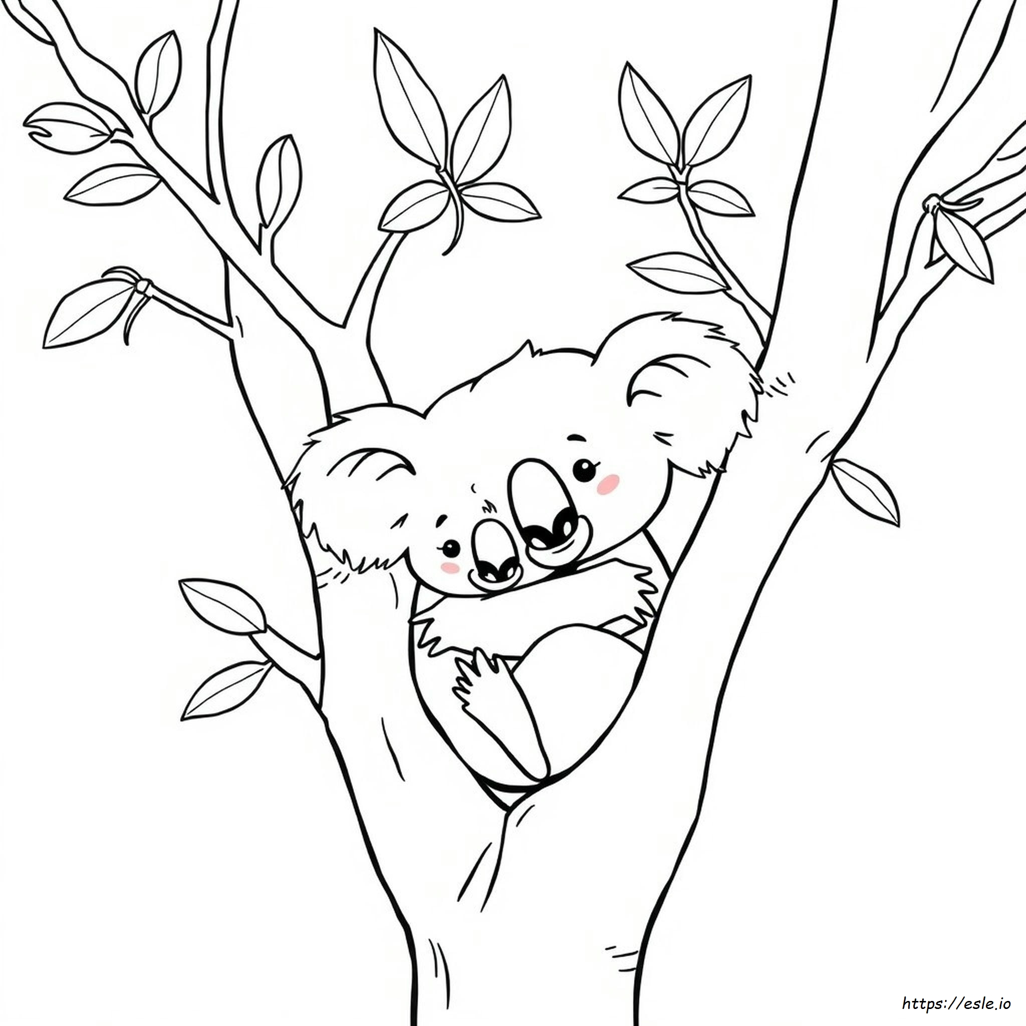 Baby Koala Coloring Pages
