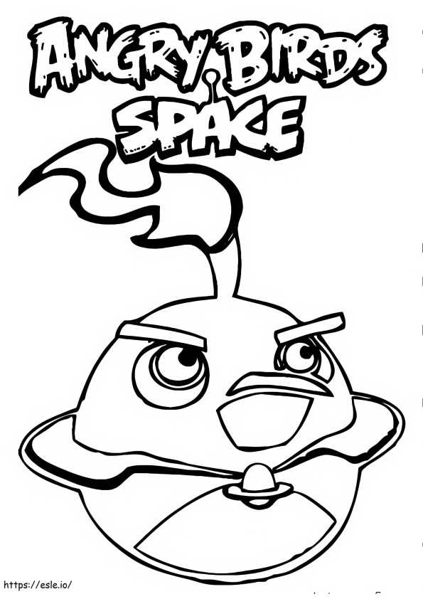 Coloriage Angry Birds espace à imprimer dessin