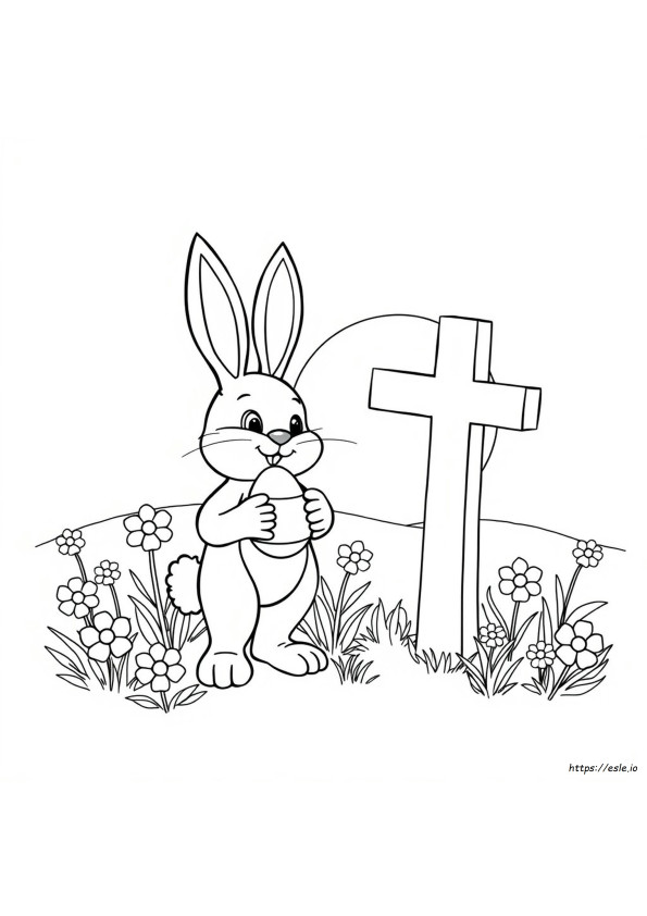 Gambar Mewarnai Paskah Religius Untuk Anak Prasekolah