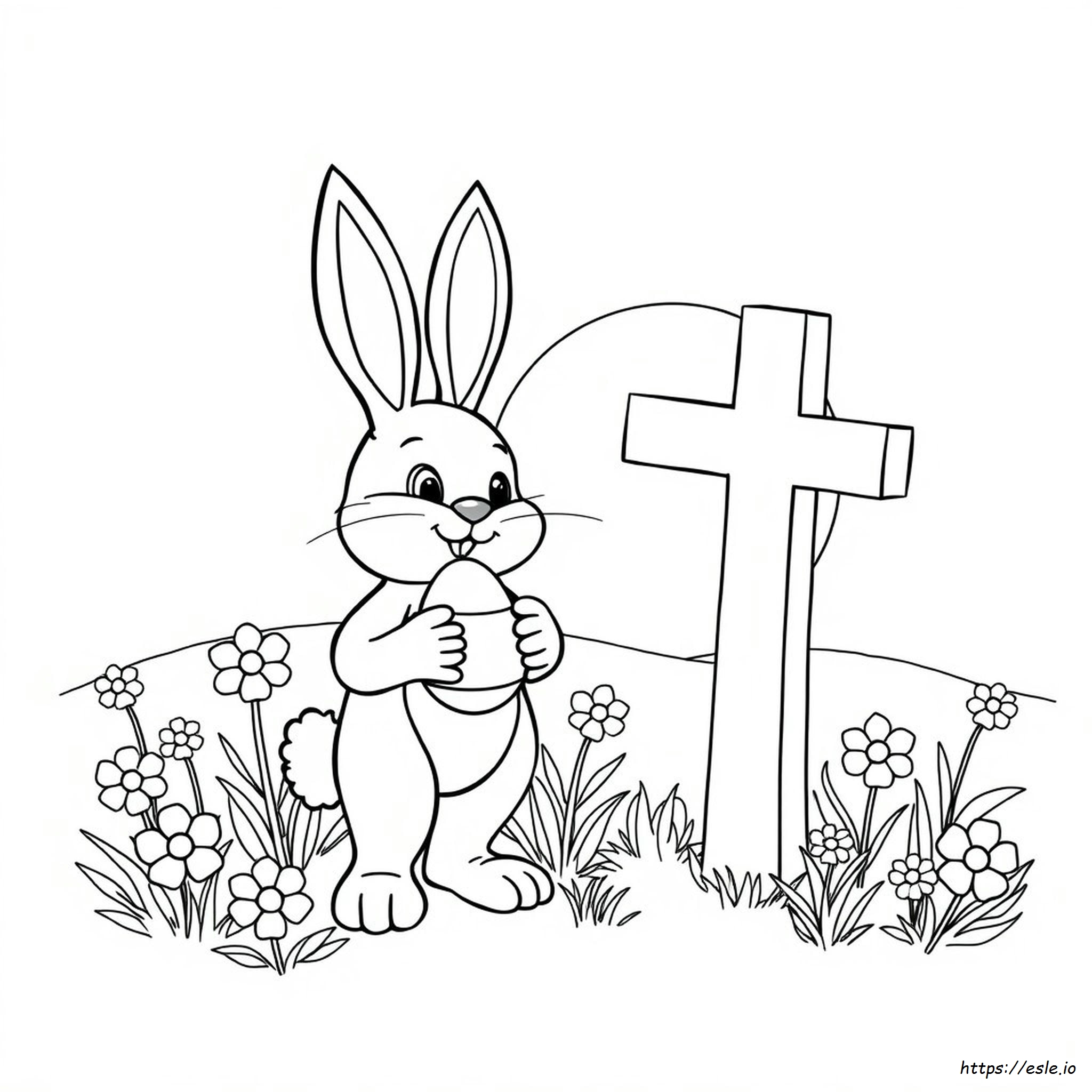 Coloriages De Pâques Religieux Pour La Maternelle