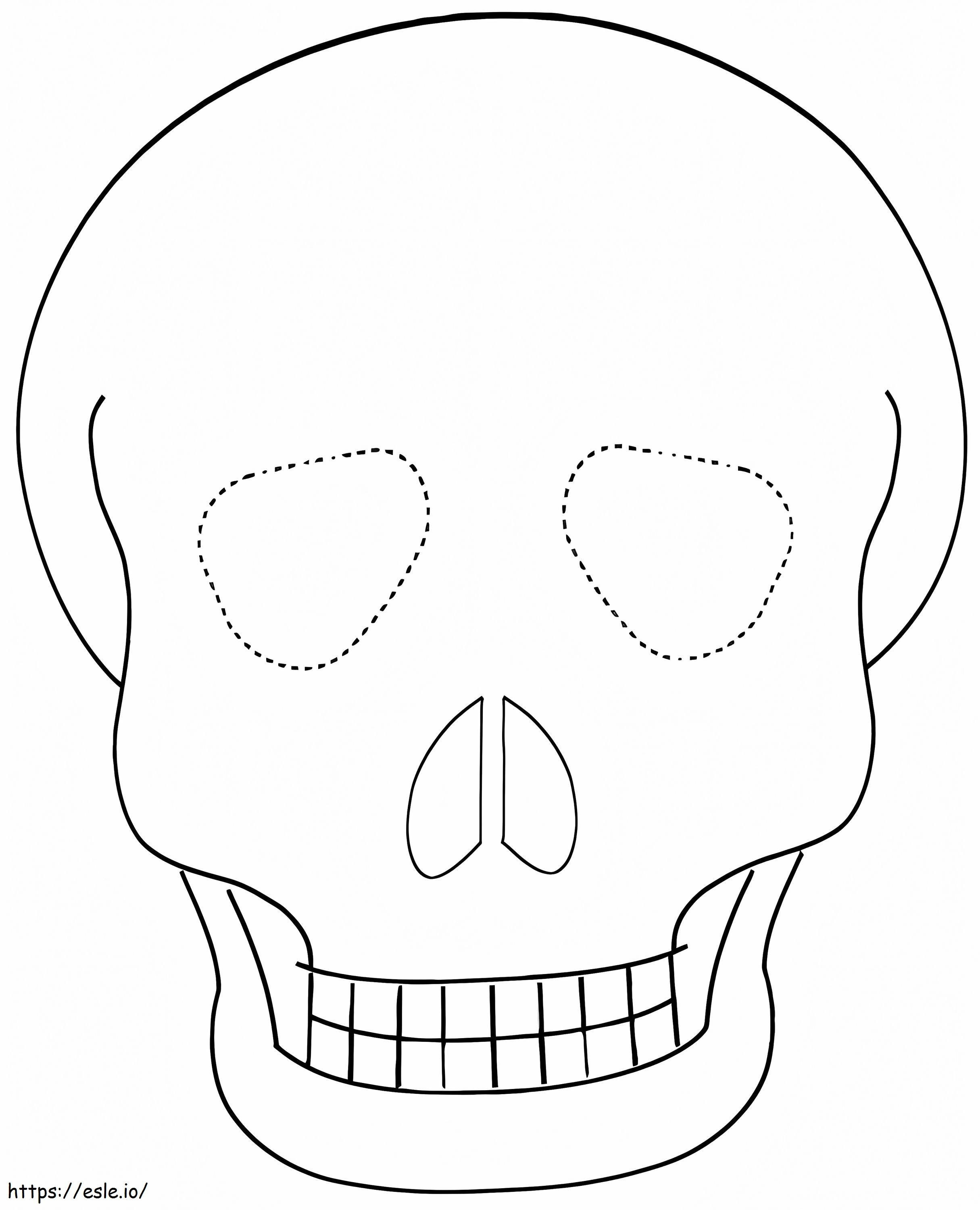 Halloween Mask 5 coloring page