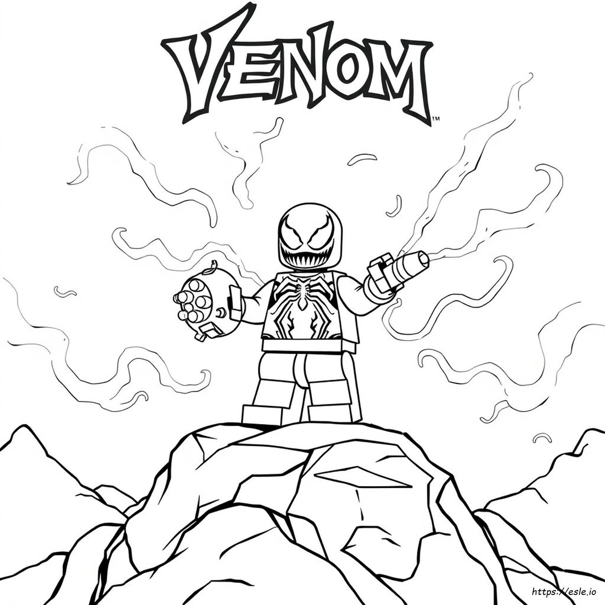 Lego Venom Coloring Page