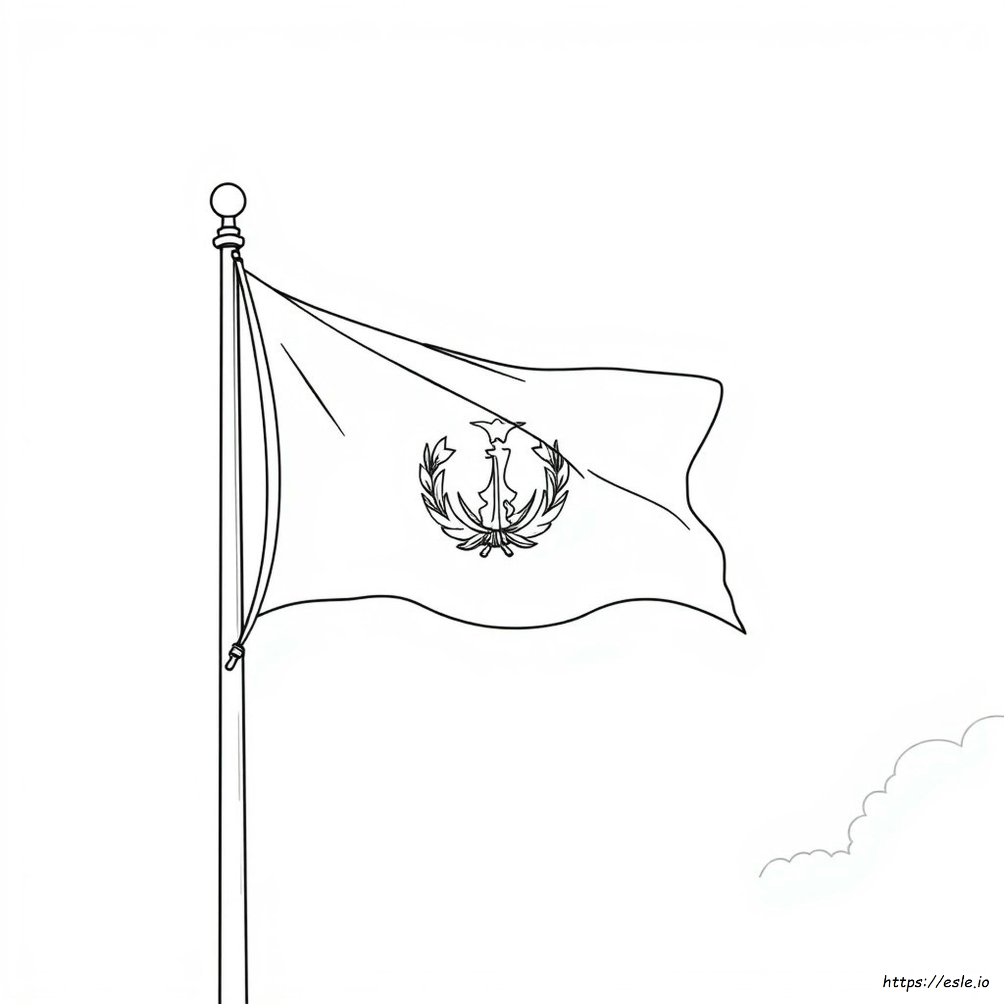 Bandera De Brunéi Para Colorear