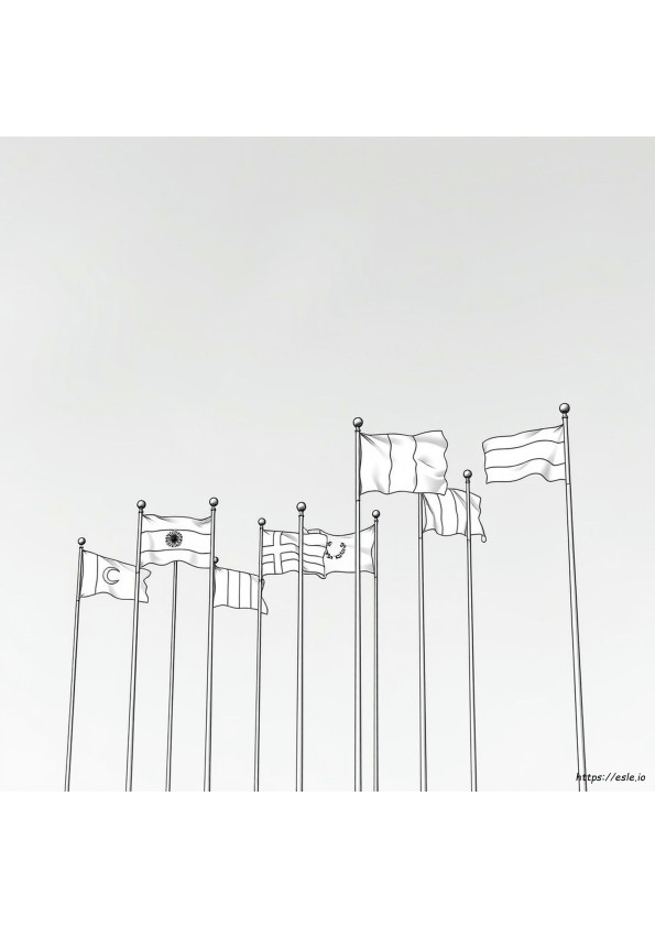 One Colour Flags