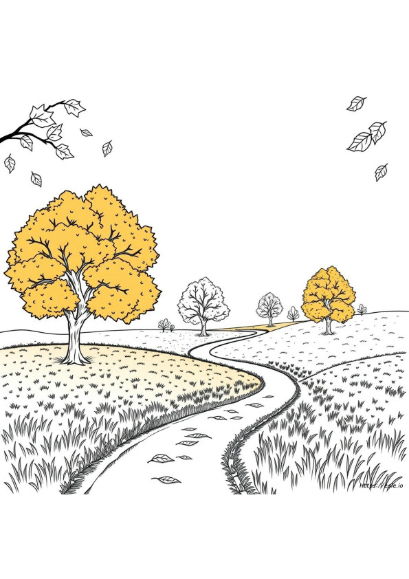 Desenhos De Outono Para Colorir Para O Ensino Fundamental