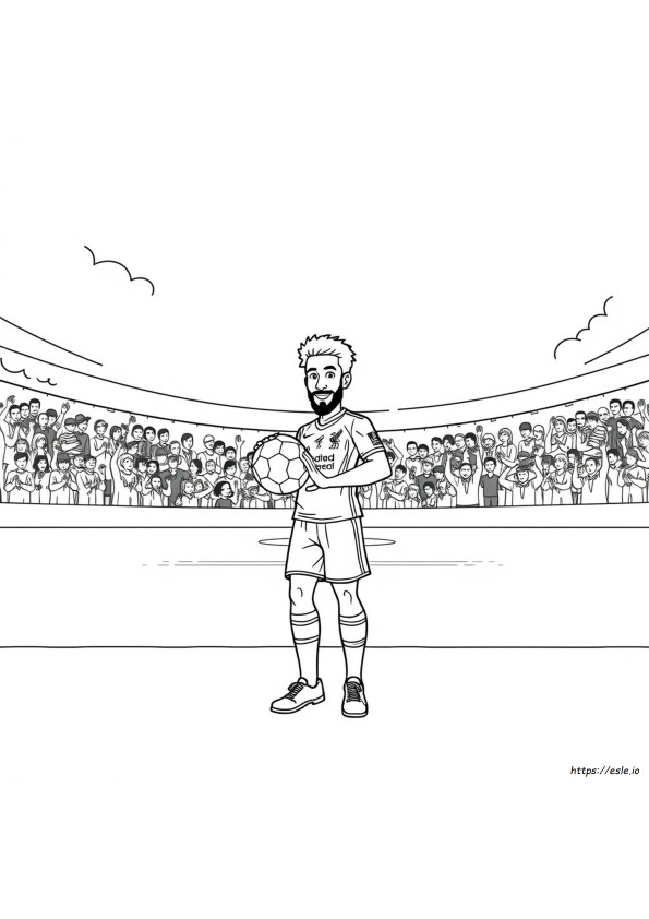 Salah Liverpool Ausmalbilder