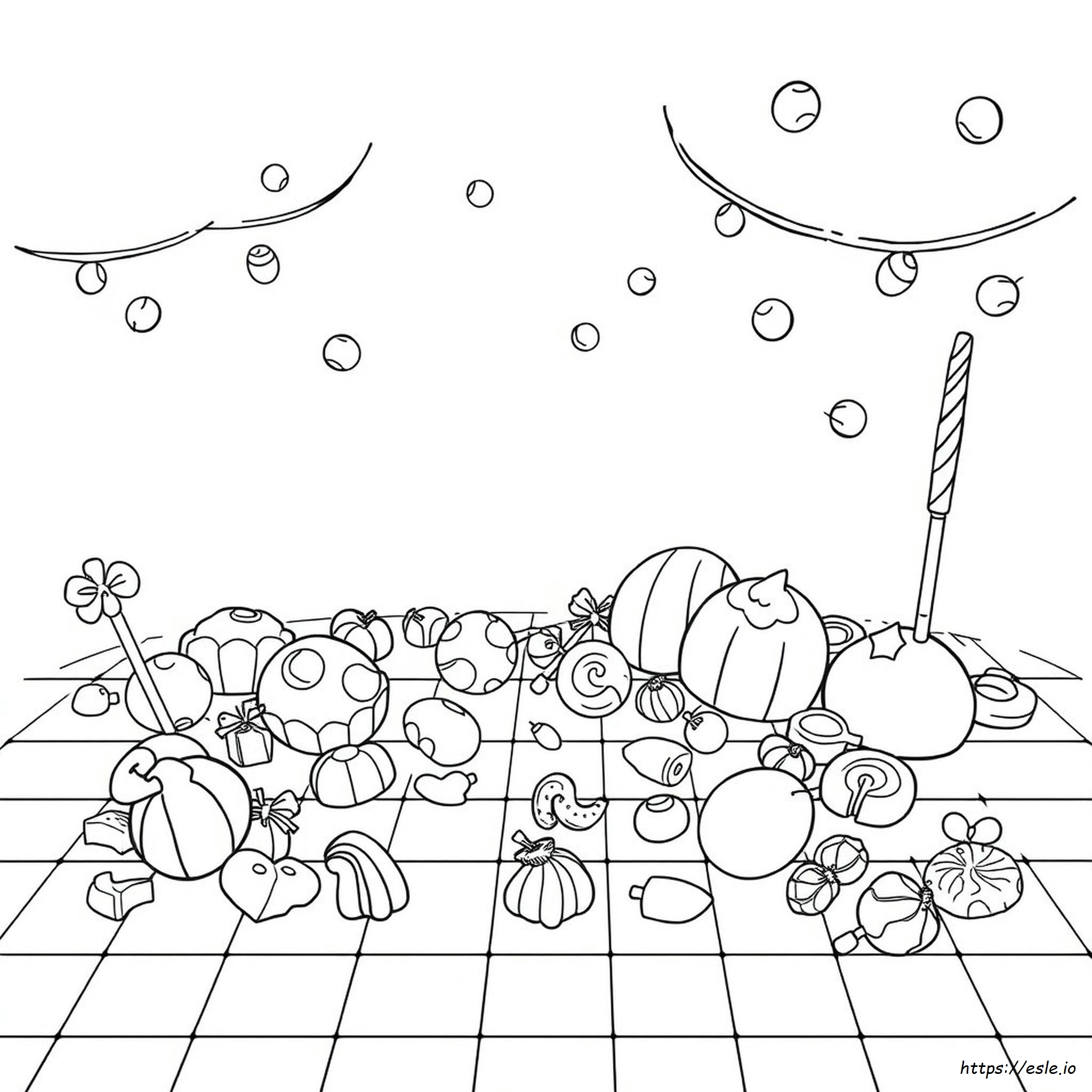 Páginas Para Colorear De Candy Crush