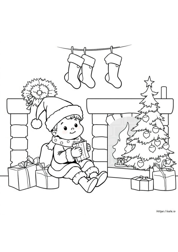 Christmas Toddler Coloring Pages Printable