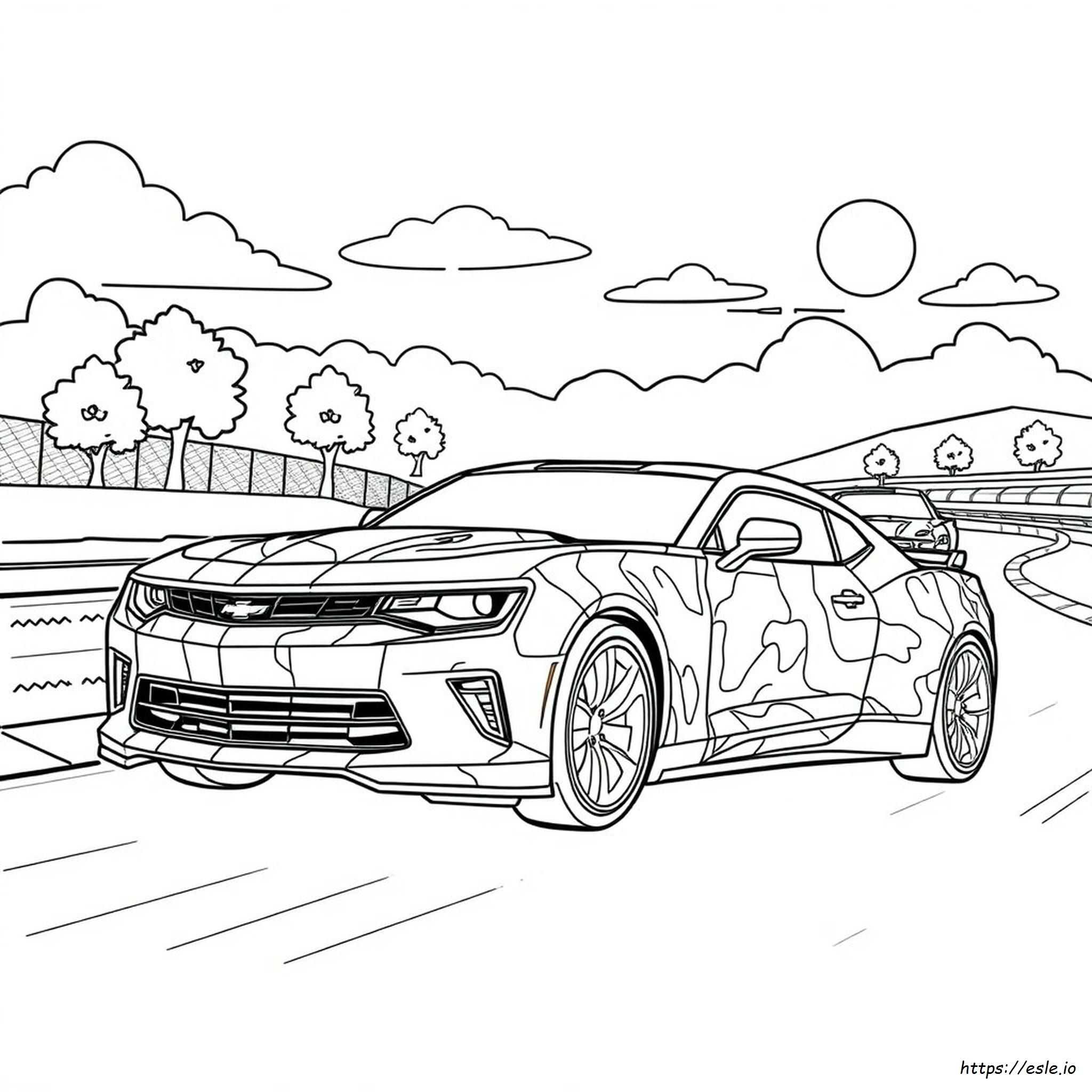 Camaro Kleuren 2017 kleurplaat