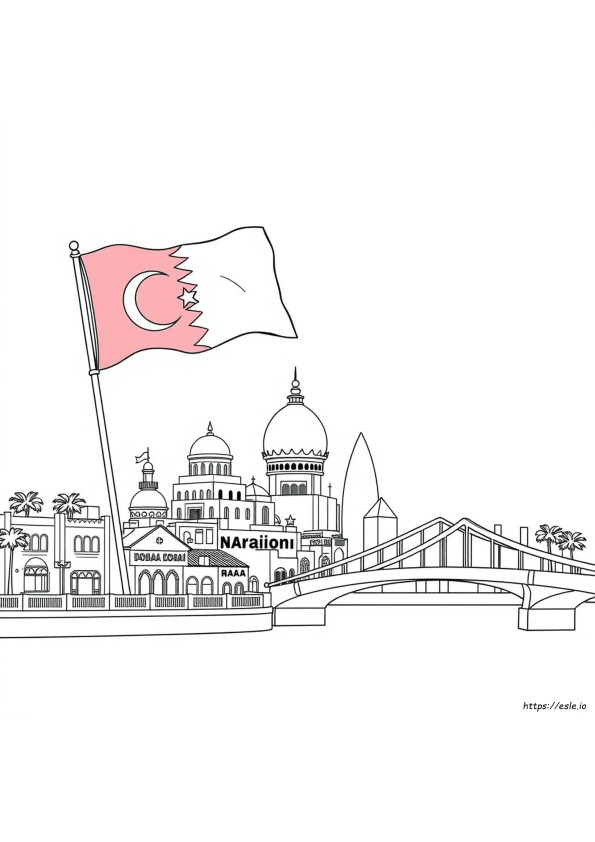 Qatar Nationale Dag Kleurplaten