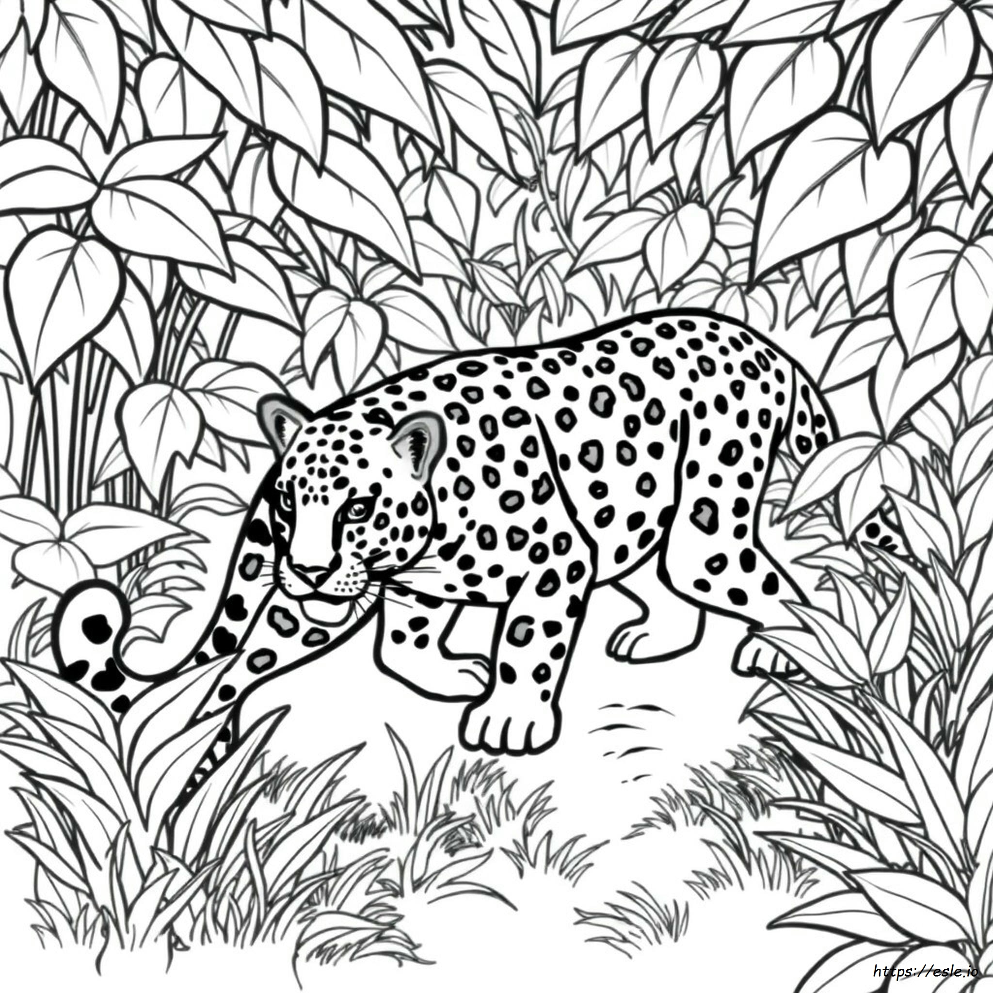 Pagina Da Colorare Di Un Giaguaro