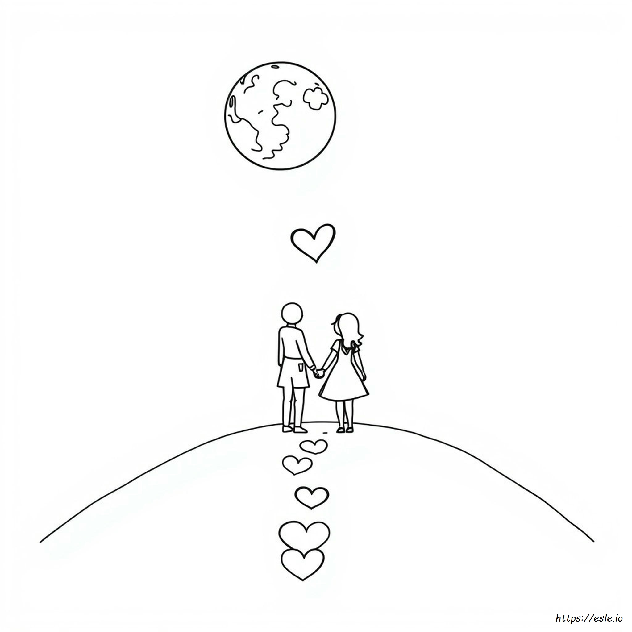 I Love You To The Moon And Back Coloring Pages