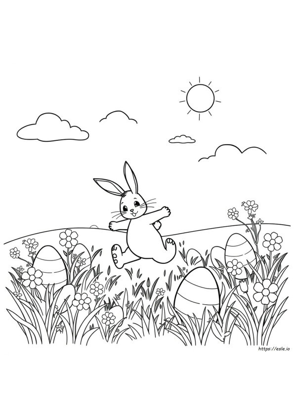 Coloriages Gratuits À Imprimer De Lapins De Pâques