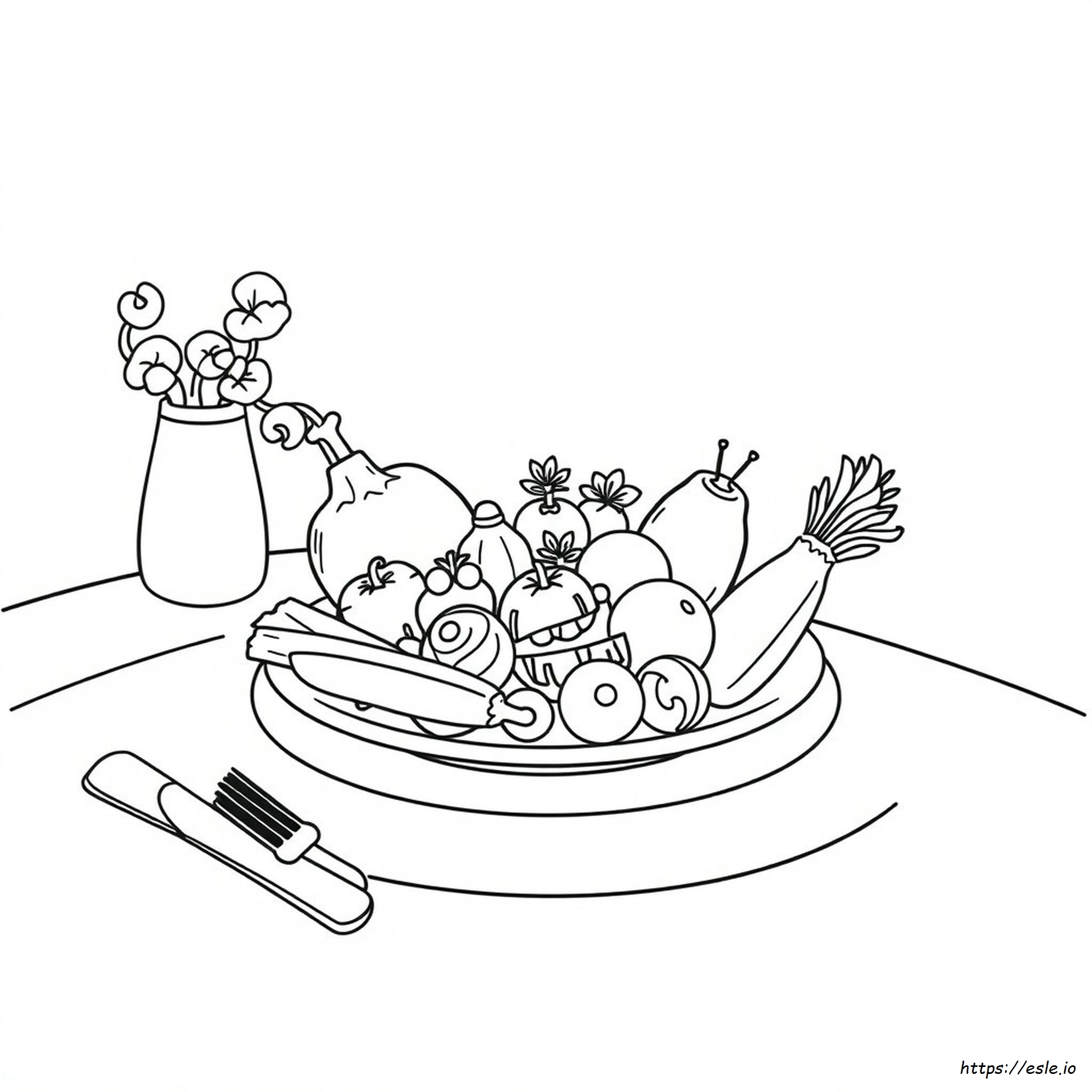 Healthy Eating Coloring Sheets