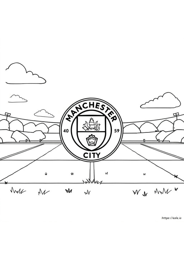 Kolorowanka Z Logo Manchesteru City