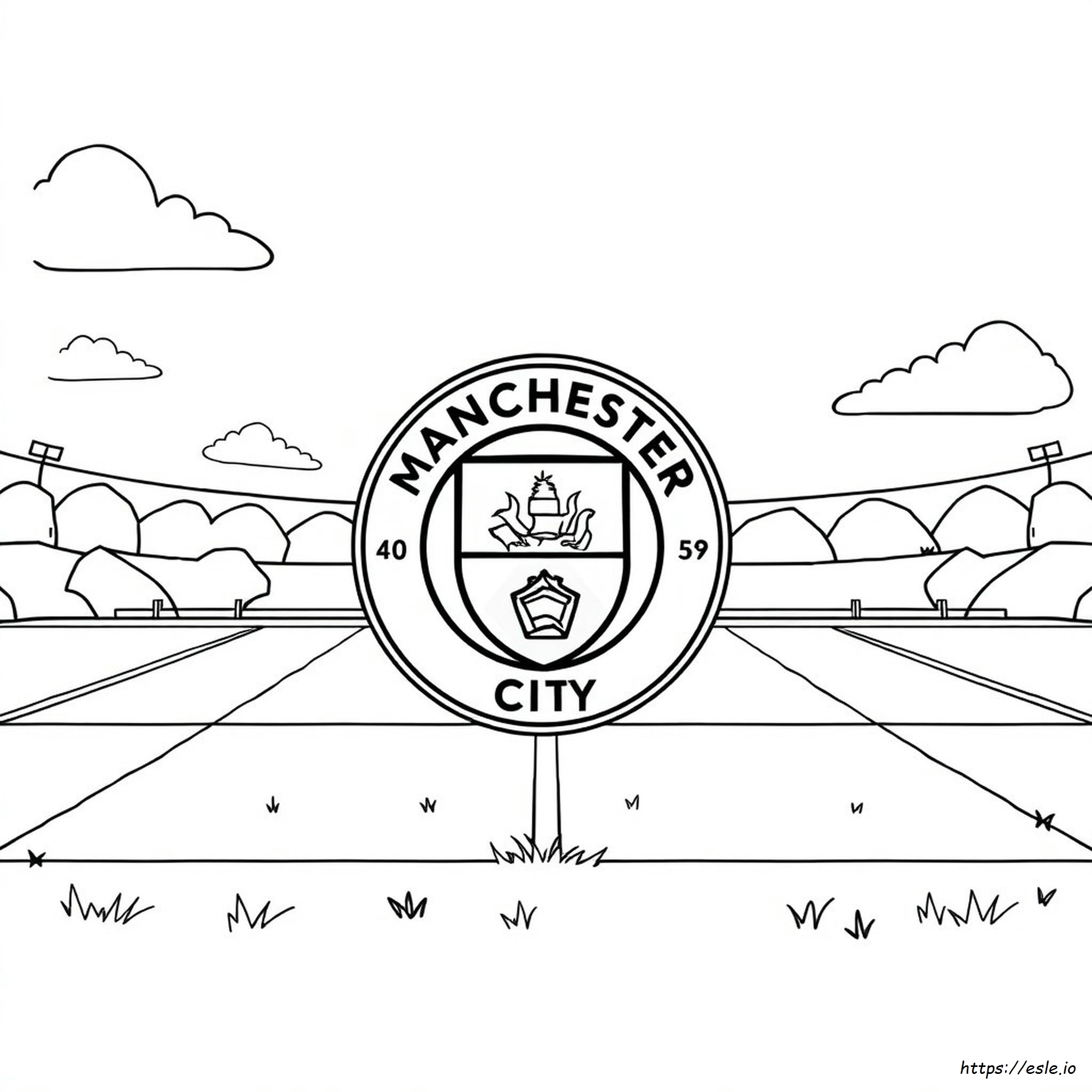 Manchester City Logo Boyama
