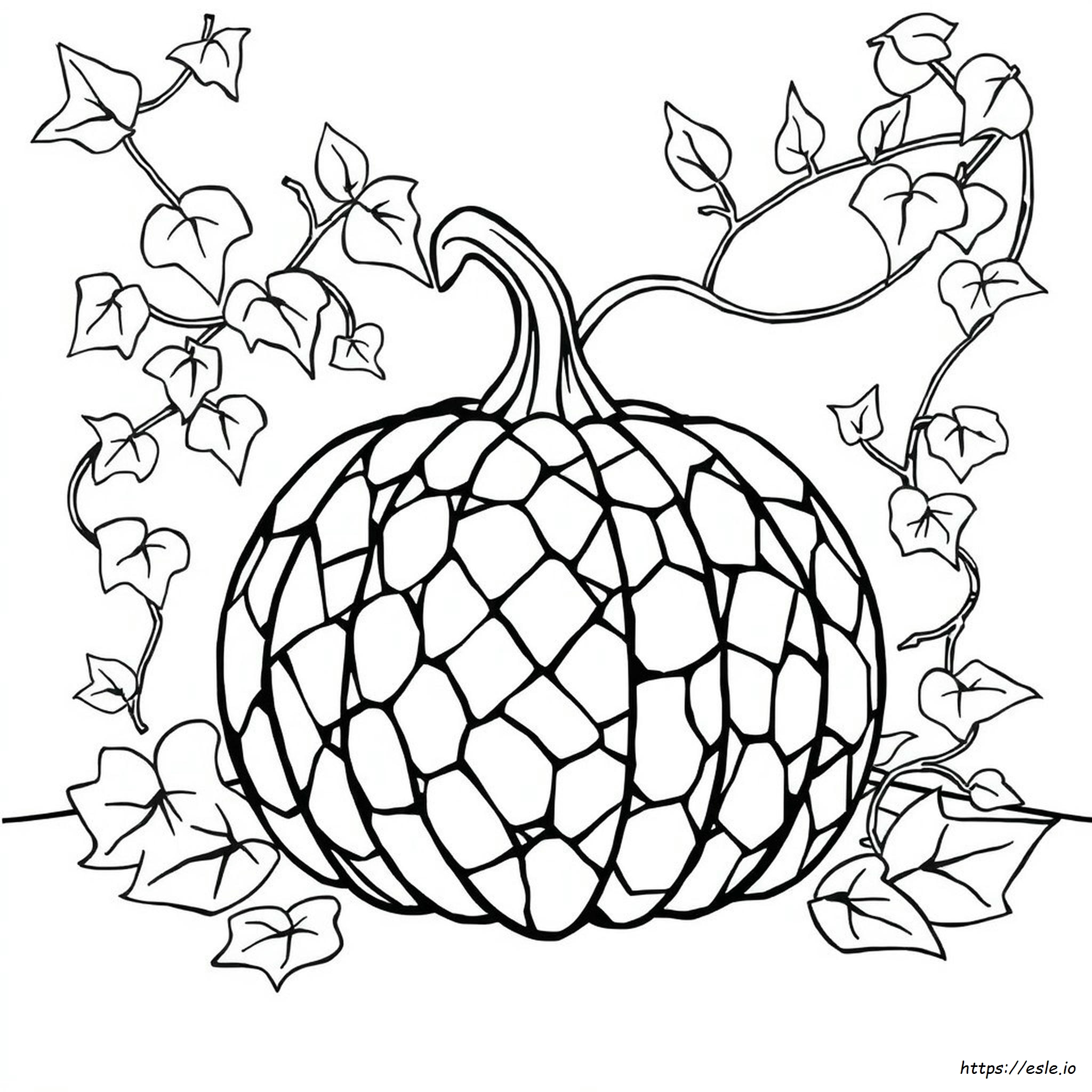 Mosaic Pumpkin Coloring Page