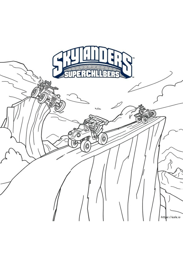 Skylanders Superchargers Para Colorir
