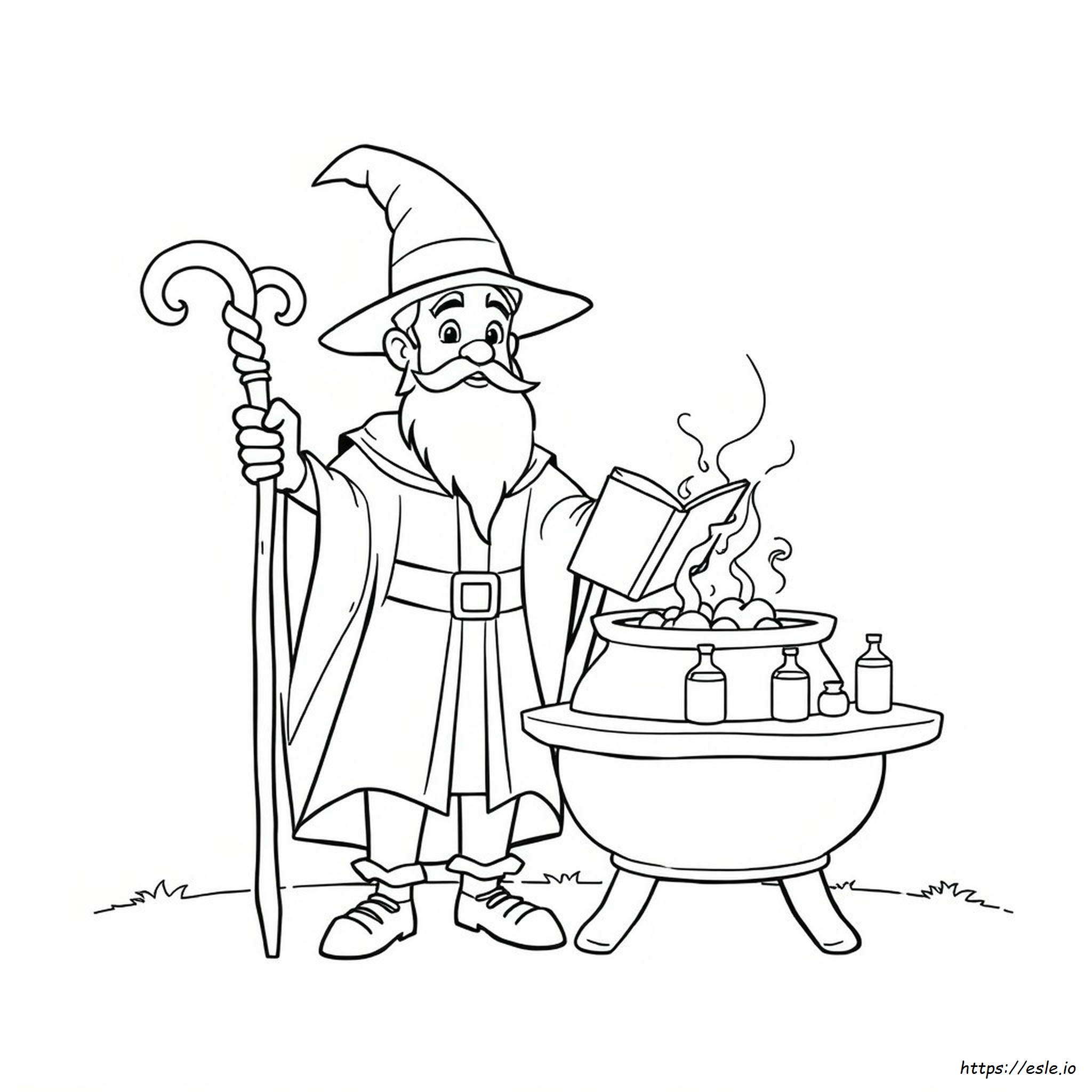 Simon The Sorcerer Coloring Page