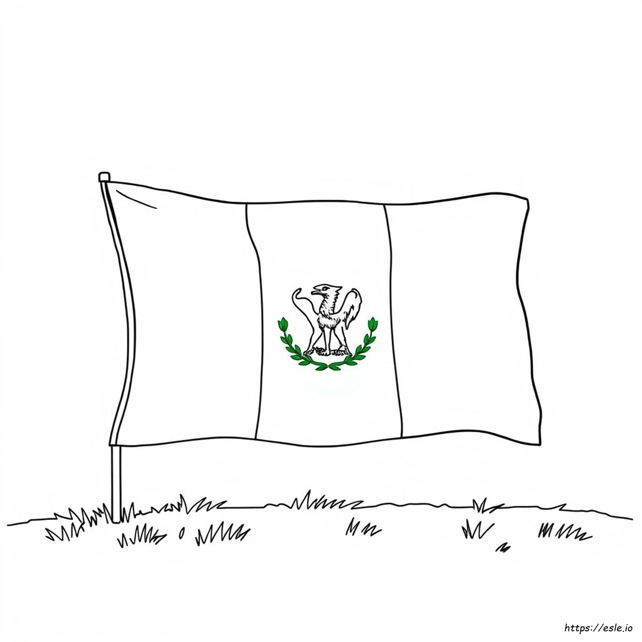 Dibujo De La Bandera De Nigeria Para Colorear E Imprimir
