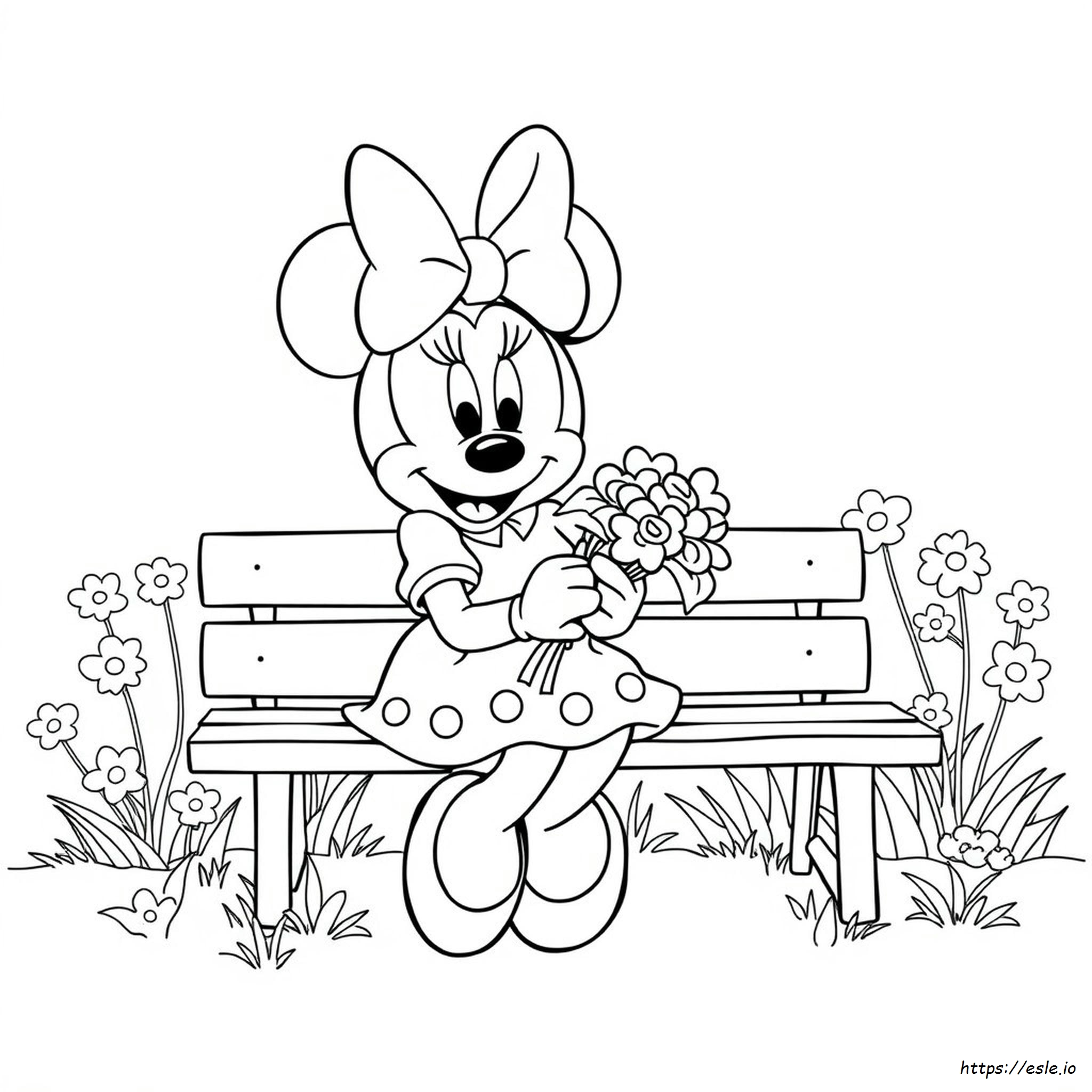 Coloriage À Imprimer Gratuit De Minnie Mouse