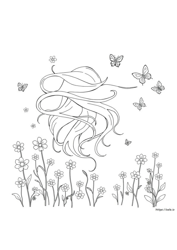 Hair Coloring Pages Free