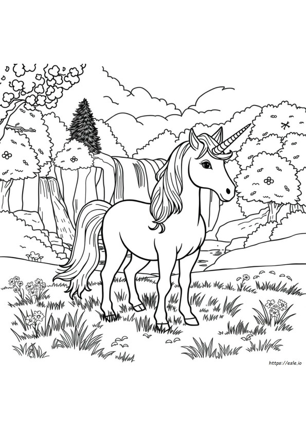 Coloriage Licorne Réaliste Difficile