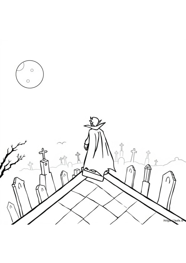 Desene De Colorat Cu Dracula De Printat