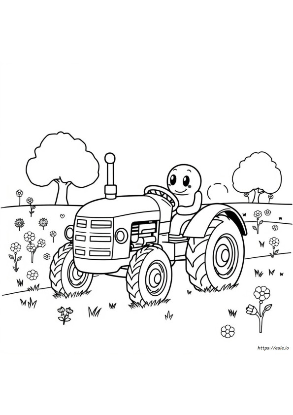 Blippi Trecker Ausmalbilder
