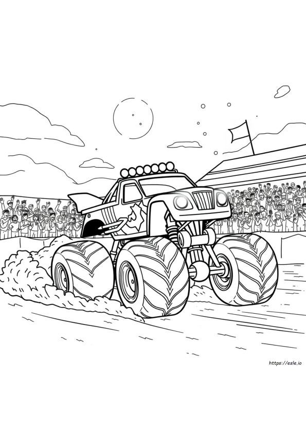 El Toro Loco Monster Jam Coloring Pages