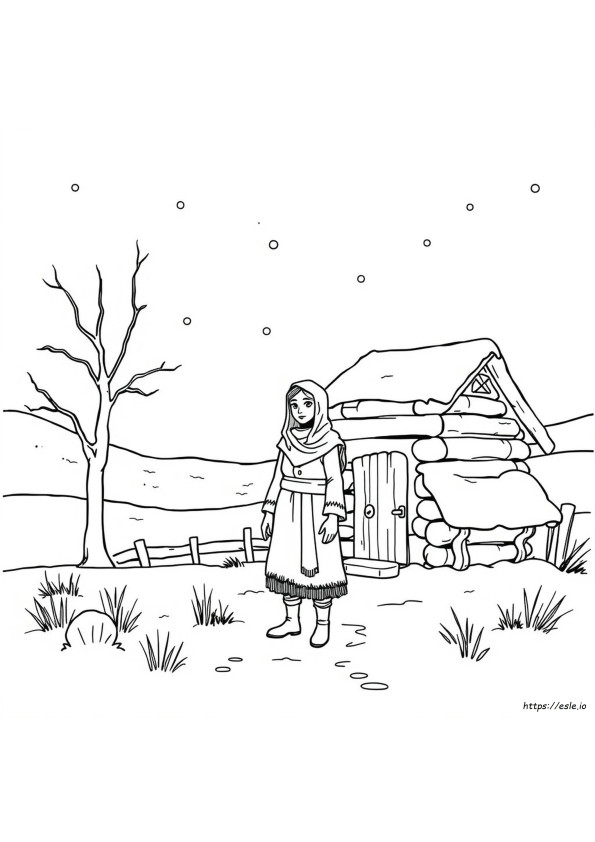 Elijah Widow Coloring Page