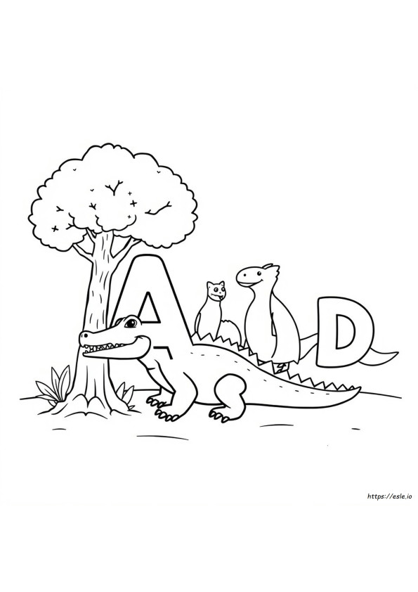 Letter Coloring Pages For Kids