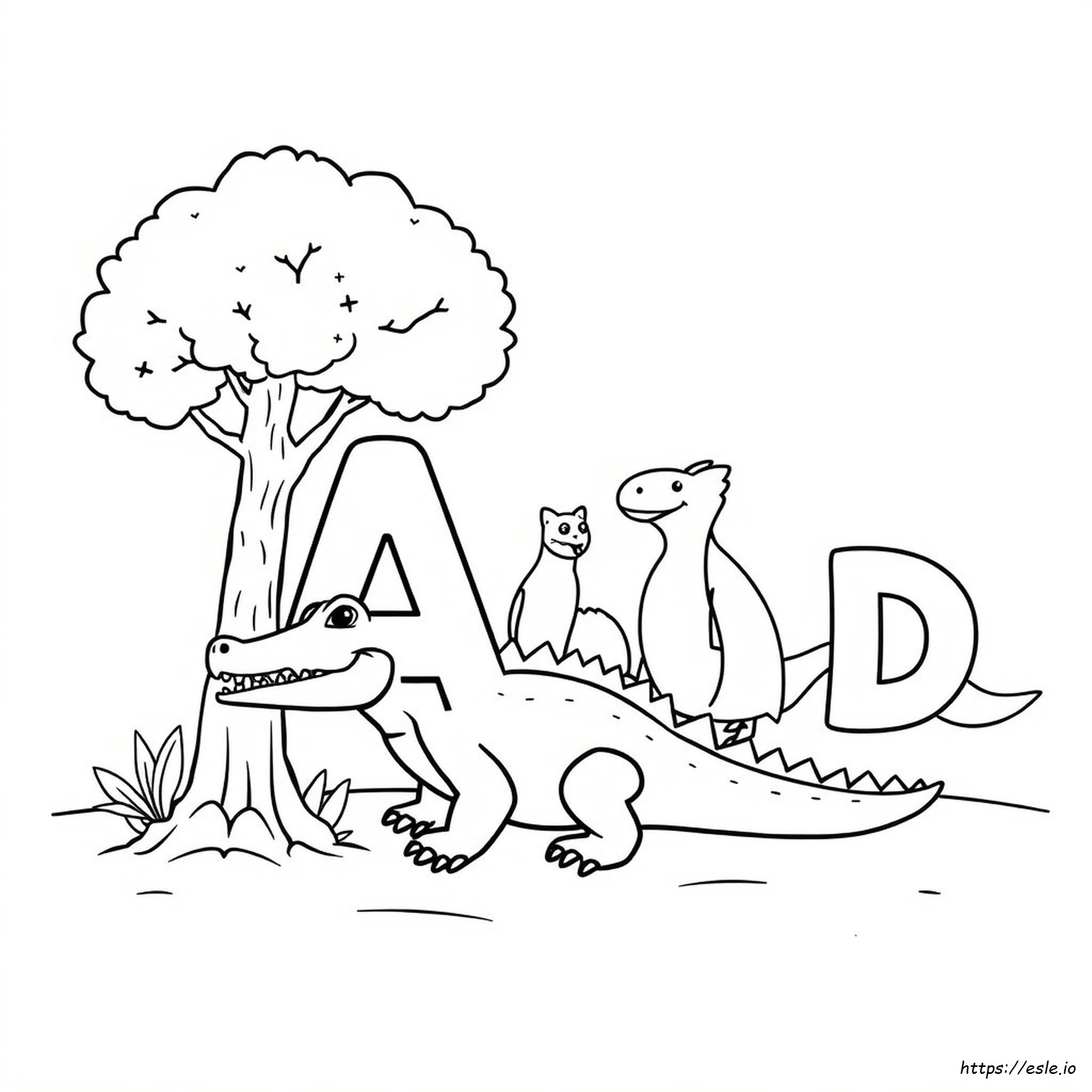 Buchstaben Ausmalbilder Fuer Kinder