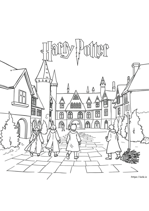 Harry Potter Coloring Pages For Kids