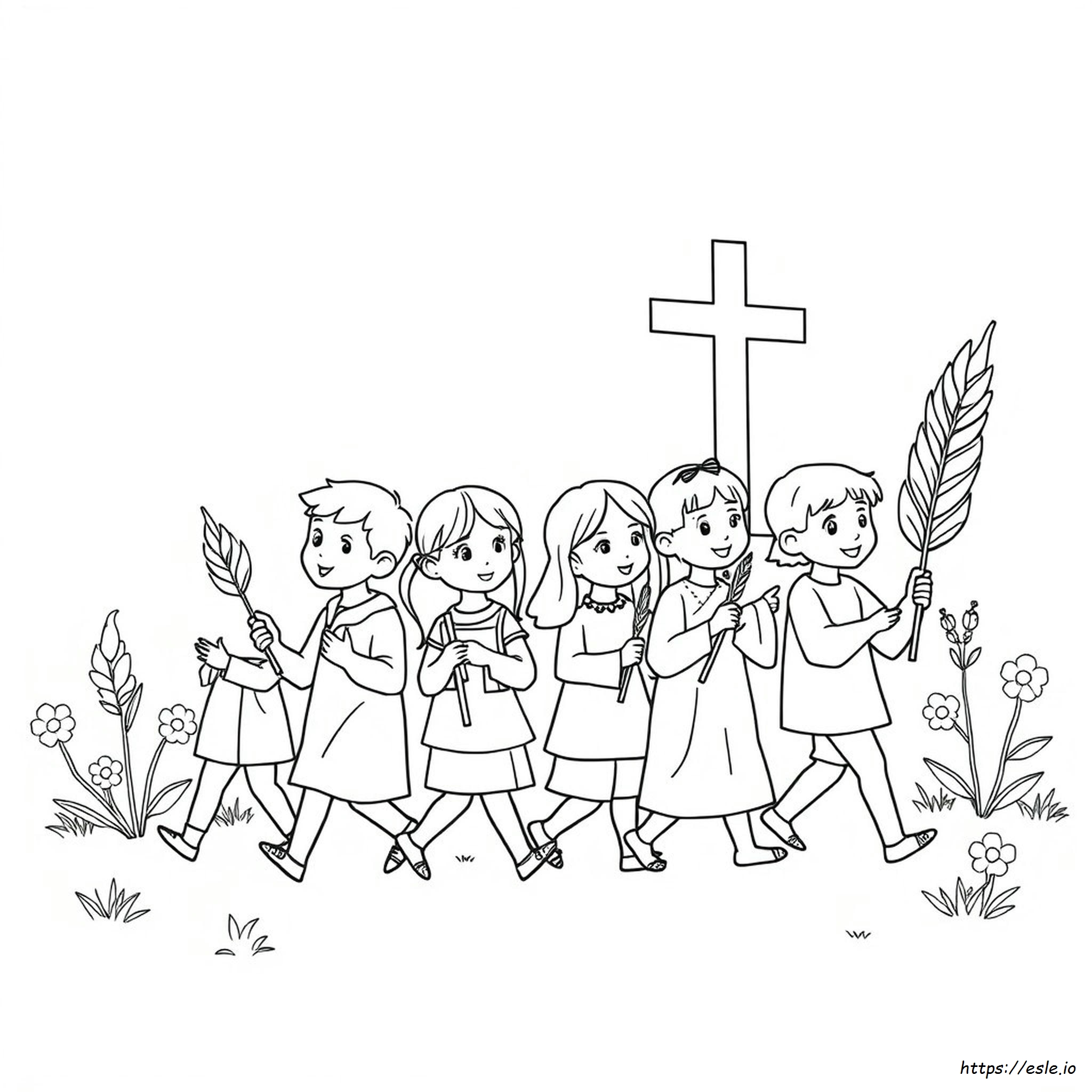 Palm Sunday Coloring Pages For Preschoolers