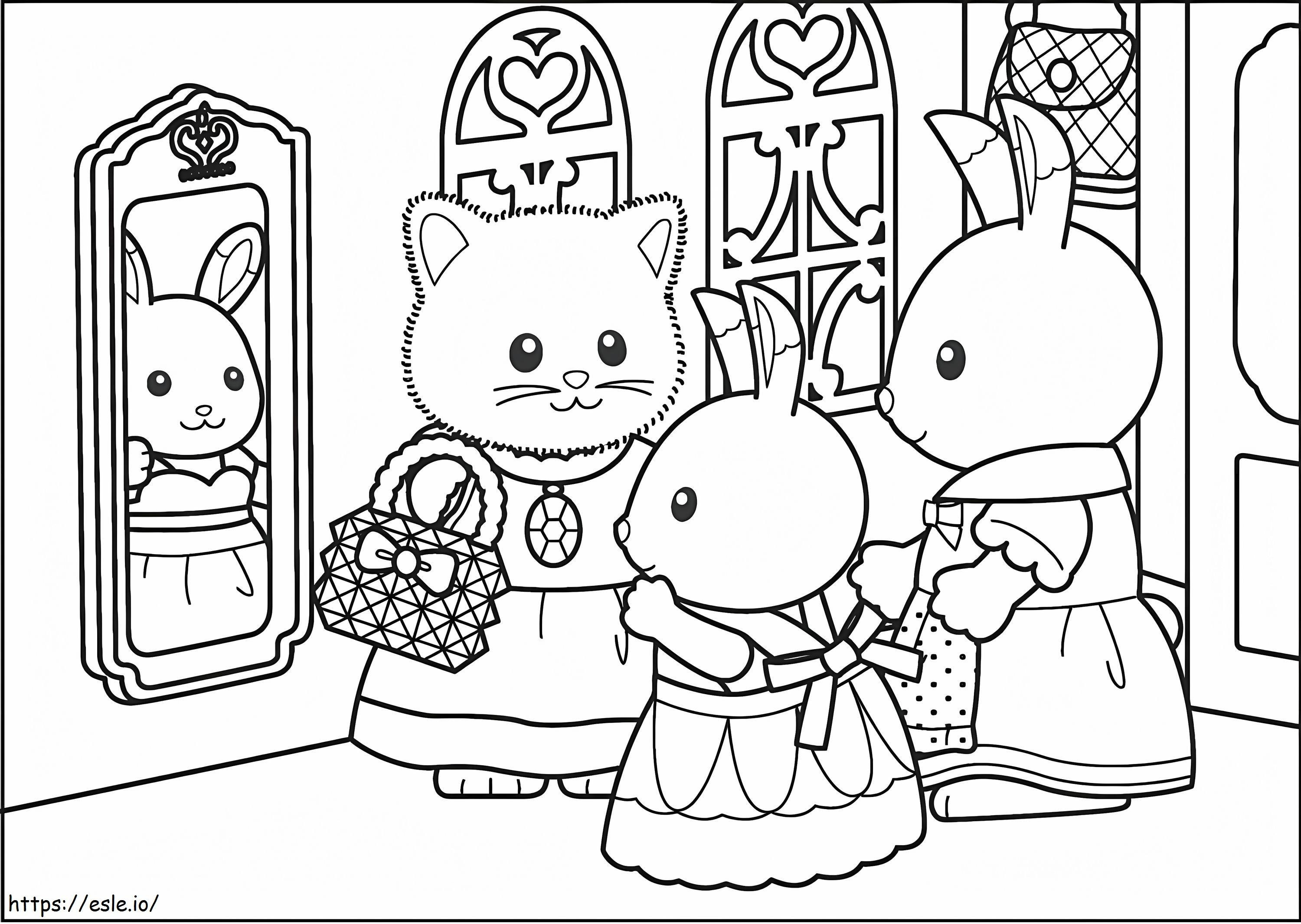 Sylvanian Families For Kids coloring page