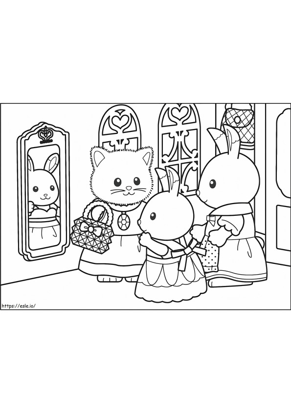 Sylvanian Families For Kids coloring page