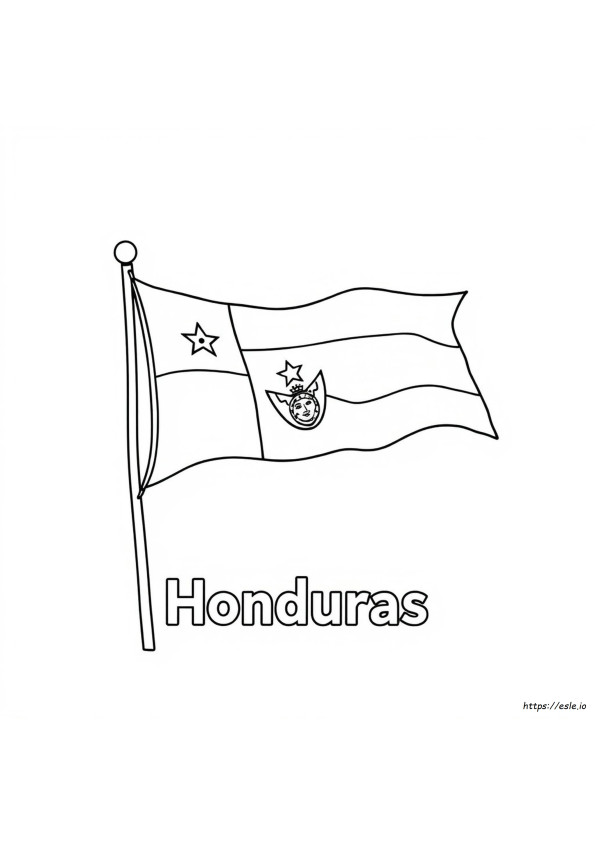 Bandiera Dell'honduras Da Colorare