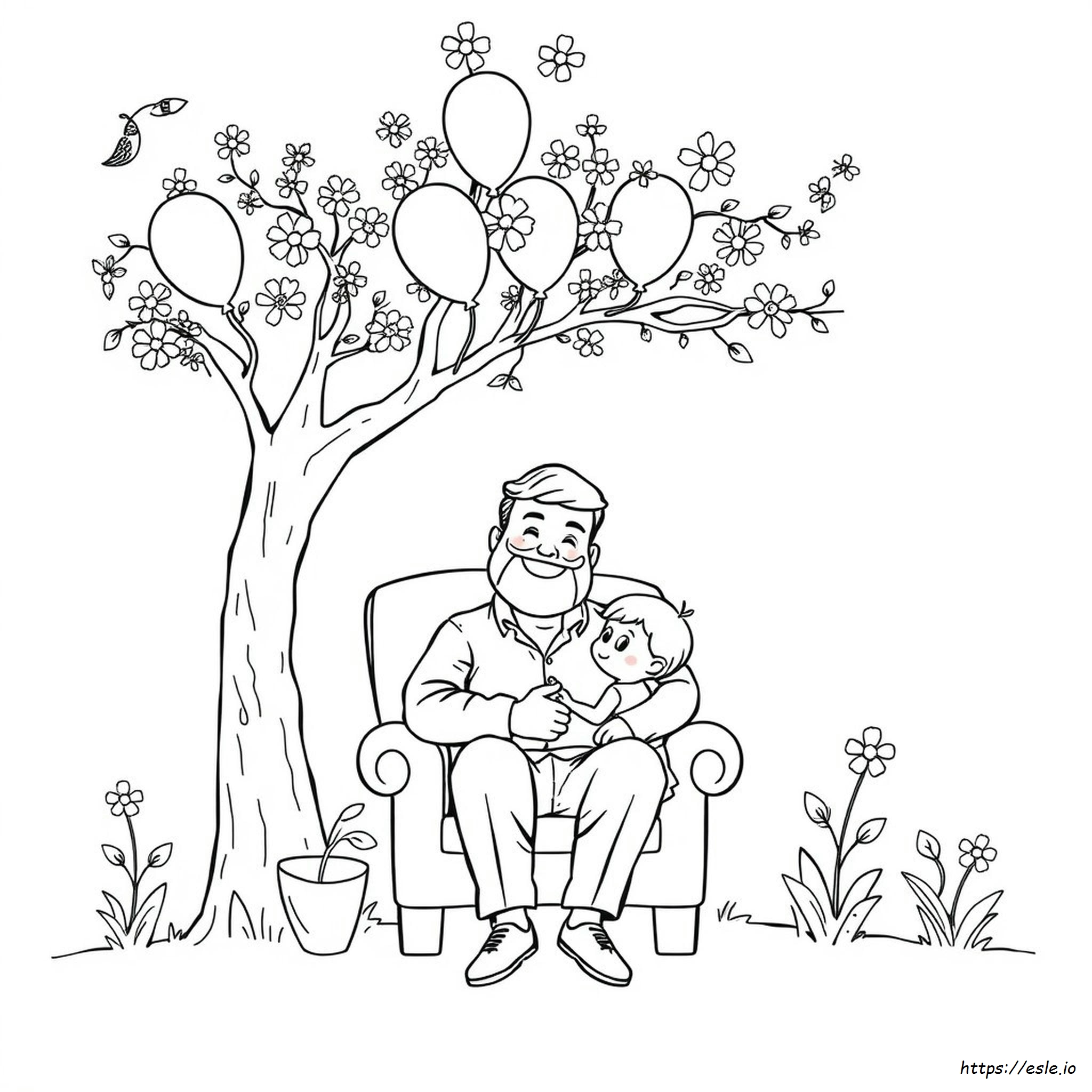 Happy Fathers Day Dad Coloring Pages