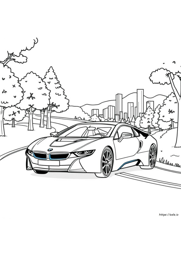 Bmw I8 Ausmalbilder